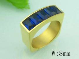 Stainless Steel Stone&Crystal Ring