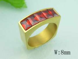 Stainless Steel Stone&Crystal Ring
