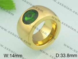 Stainless Steel Stone&Crystal Ring
