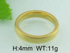 Stainless Steel Gold-plating Ring