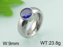 Stainless Steel Stone&Crystal Ring
