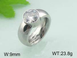 Stainless Steel Stone&Crystal Ring