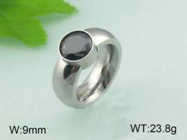 Stainless Steel Stone&Crystal Ring