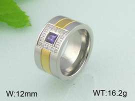 Stainless Steel Stone&Crystal Ring