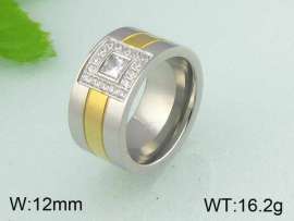 Stainless Steel Stone&Crystal Ring