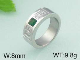 Stainless Steel Stone&Crystal Ring