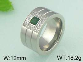 Stainless Steel Stone&Crystal Ring