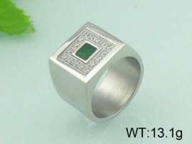 Stainless Steel Stone&Crystal Ring