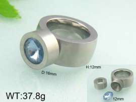 Stainless Steel Stone&Crystal Ring