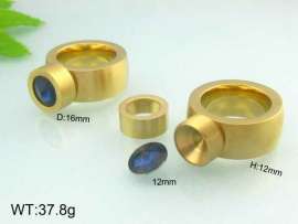 Stainless Steel Stone&Crystal Ring
