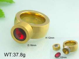 Stainless Steel Stone&Crystal Ring