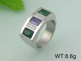 Stainless Steel Stone&Crystal Ring