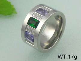 Stainless Steel Stone&Crystal Ring