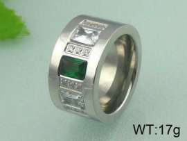Stainless Steel Stone&Crystal Ring