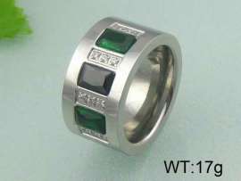 Stainless Steel Stone&Crystal Ring