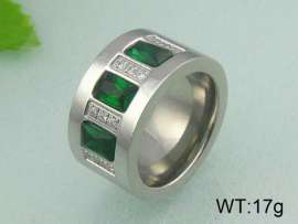 Stainless Steel Stone&Crystal Ring