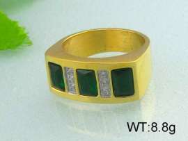 Stainless Steel Stone&Crystal Ring
