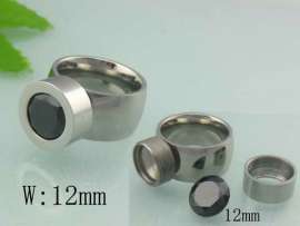 Stainless Steel Stone&Crystal Ring