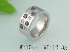 Stainless Steel Stone&Crystal Ring