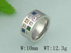 Stainless Steel Stone&Crystal Ring