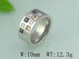 Stainless Steel Stone&Crystal Ring