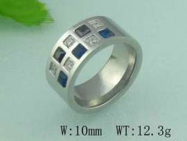 Stainless Steel Stone&Crystal Ring