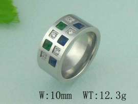 Stainless Steel Stone&Crystal Ring