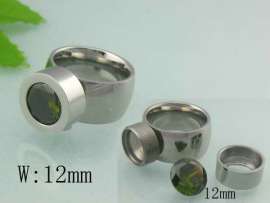 Stainless Steel Stone&Crystal Ring