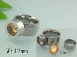 Stainless Steel Stone&Crystal Ring