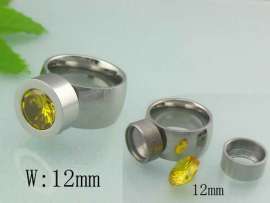 Stainless Steel Stone&Crystal Ring