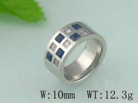 Stainless Steel Stone&Crystal Ring