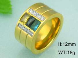 Stainless Steel Gold-plating Ring