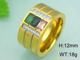 Stainless Steel Gold-plating Ring