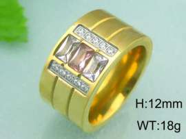 Stainless Steel Gold-plating Ring
