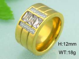 Stainless Steel Gold-plating Ring