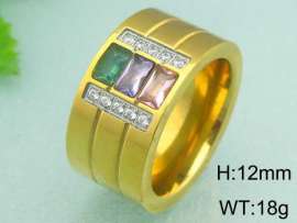 Stainless Steel Gold-plating Ring