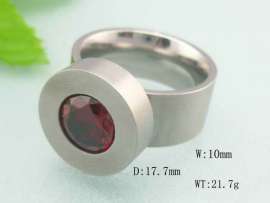 tainless Steel Stone&Crystal Ring