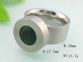 Stainless Steel Stone&Crystal Ring