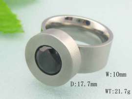 Stainless Steel Stone&Crystal Ring