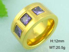 Stainless Steel Gold-plating Ring