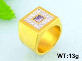 Stainless Steel Gold-plating Ring