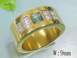 Stainless Steel Stone&Crystal Ring