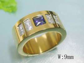 Stainless Steel Stone&Crystal Ring