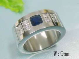 Stainless Steel Stone&Crystal Ring