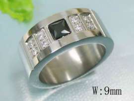 Stainless Steel Stone&Crystal Ring