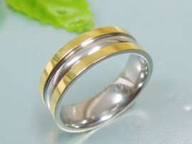 Stainless Steel Gold-plating Ring