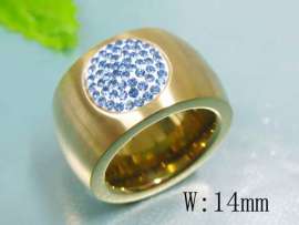 Stainless Steel Stone&Crystal Ring