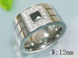 Stainless Steel Stone&Crystal Ring