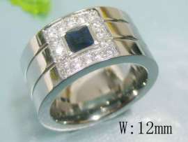Stainless Steel Stone&Crystal Ring