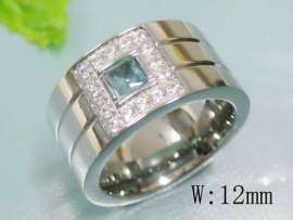 Stainless Steel Stone&Crystal Ring